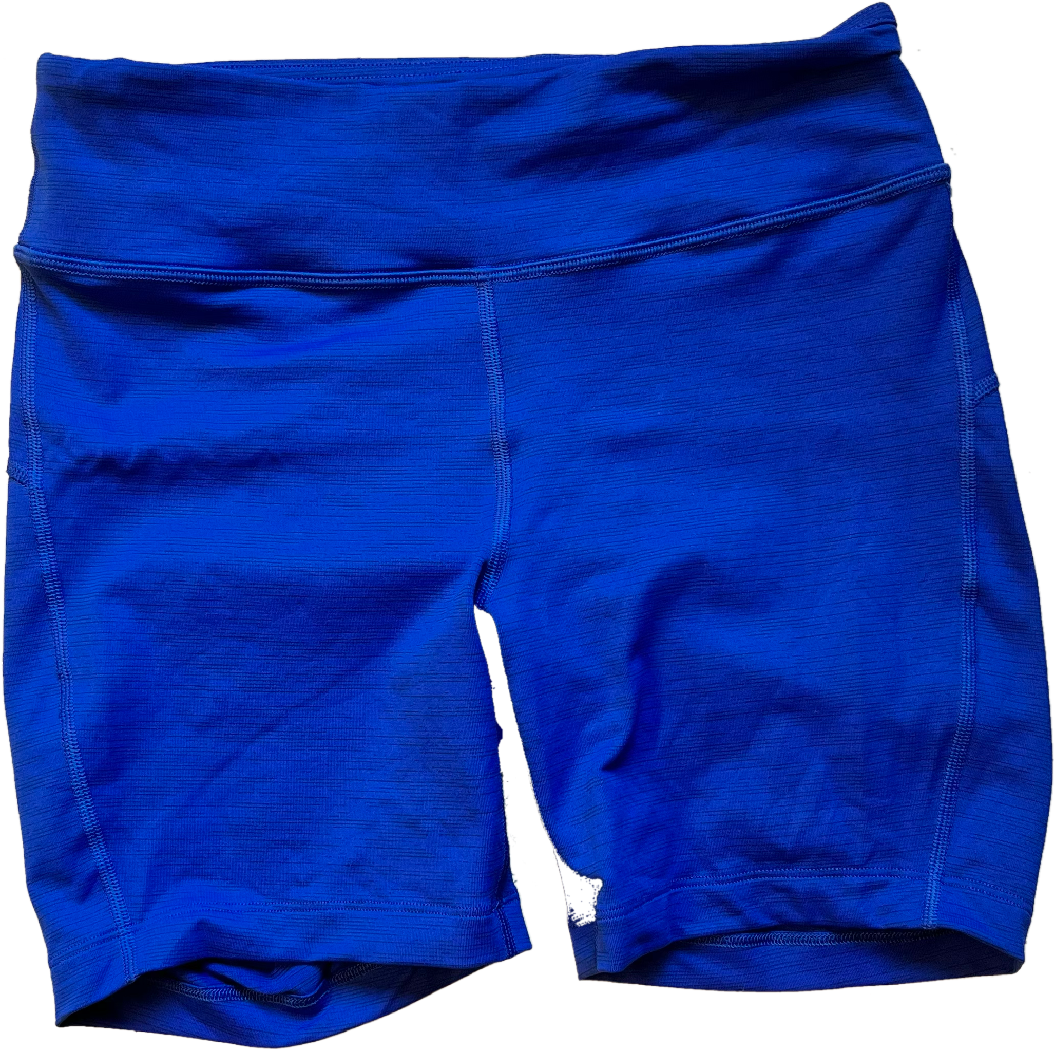 blue biker shorts