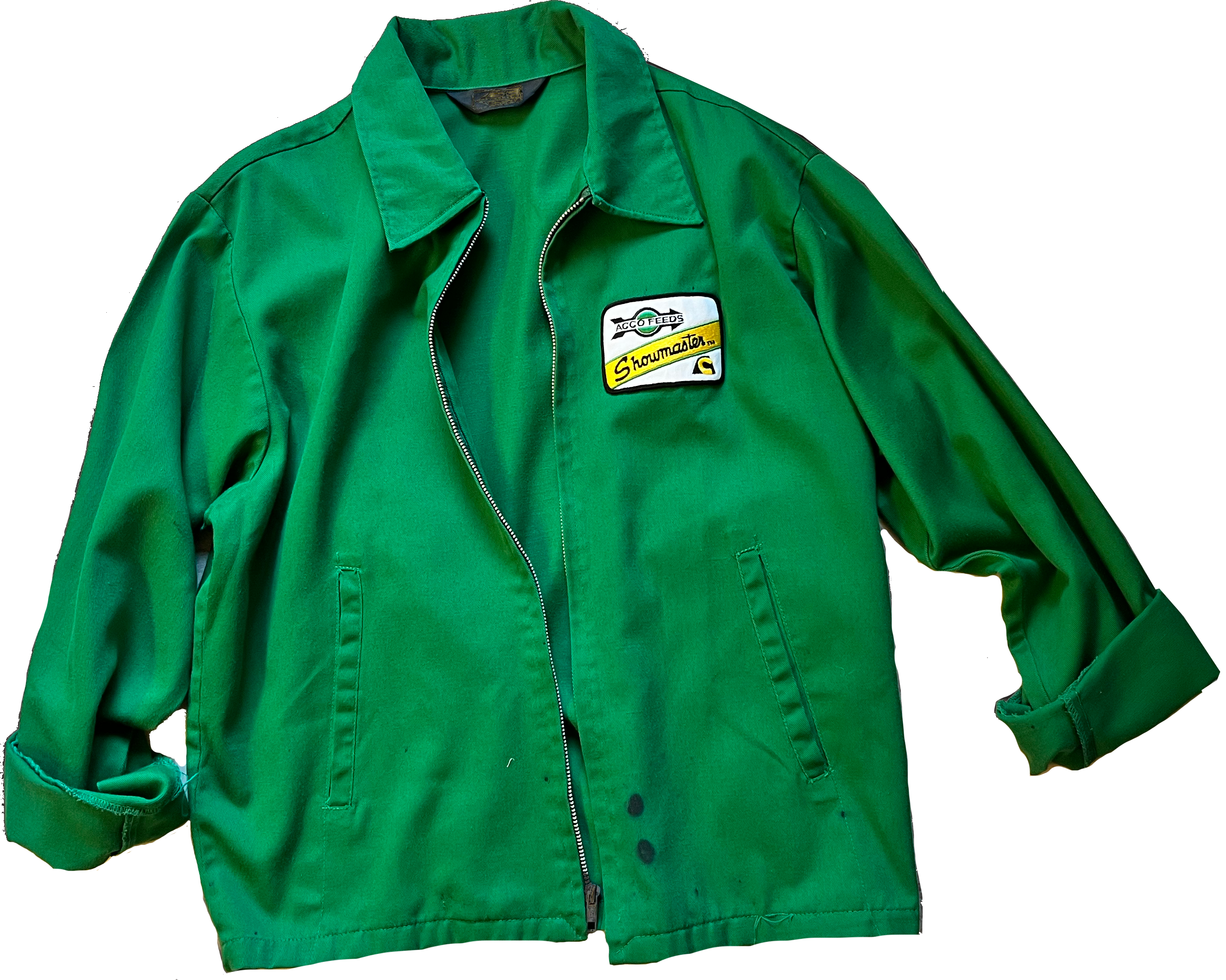 green jacket